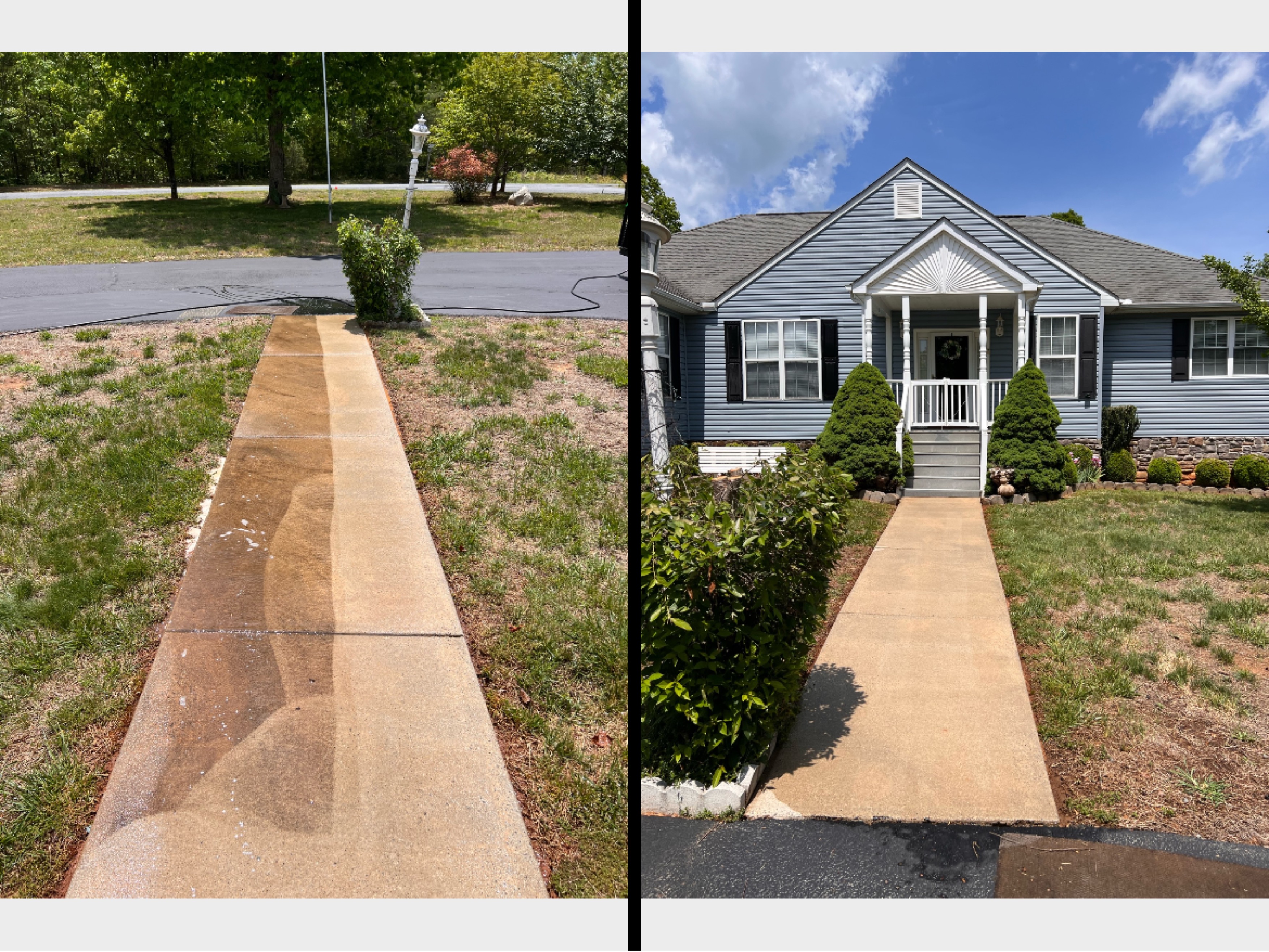 Top Quality Concrete Cleaning Job In Charlottesville, Virginia. 